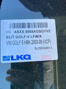 Čelné sklo golf 5 - 2