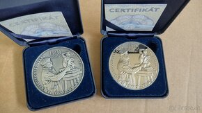 Strieborná medaila 100.výročie razby jednokorunovej mince - 2