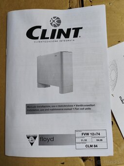 Predám nové fan coil jednotky CLINT FVW 12÷74 - 2