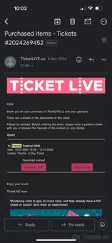 E- ticket Pohoda 2025 - 2