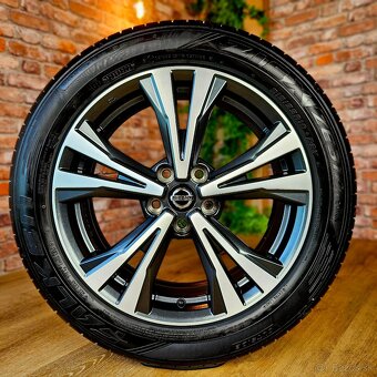 Alu orig. NISSAN Qashqai R18 5x114,3 + letné pneu 215/55 R18 - 2