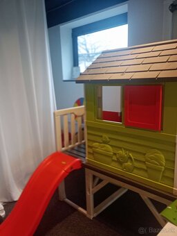 Predám detský domček Smoby na platforme so šmýkačkou - 2