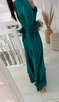 Smaragdové spoločenské šaty - 2