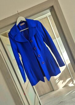 Modrý prechodný kabátik/sako v. 38/40 - 2
