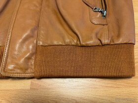 MAX original leather - panska kozena bunda hneda - 2