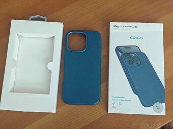 iPhone 16 Pro Epico Mag+ kožený kryt– modrý - 2