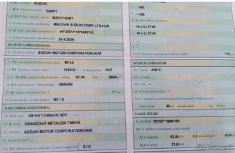 Suzuki SWIFT 1.3 2006 predám DVERE, MOTOR M13A, RIADENIE a i - 2