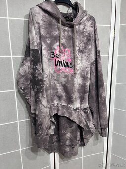 Oversize sivá mikina - 2