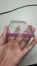Fialové chranné sklo iPhone 6S+ / 6+ - 2