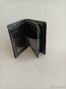 Čierna kožená peňaženka - 2