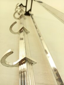 Nástenný vešiak art deco - hliníkový D82 - coat-rack - 2