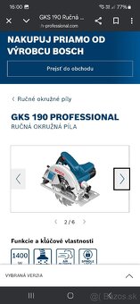Okružná píla Bosch GKS 190 - 2