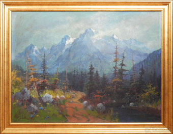 Grotkovský Ján, Tatry, olej na plátne, 58x78, signované - 2