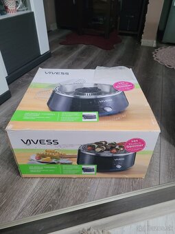VIVESS Stolný gril na drevené uhlie bez dymu - 2