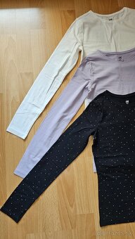 Tričká 3ks s dlhým rukávom, zn. H&M - 2
