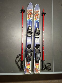 Detské lyže 90cm, palice 80cm - 2