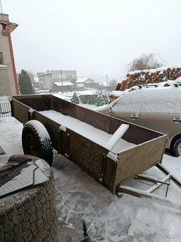 Predám vlečku možnosť zapojiť za auto aj za traktor - 2