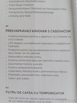 Prekvapkávaci kávovar - 2
