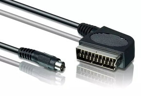 Scart káble 1,5m, Scart to Svideo a koaxialne káble 1,5m - 2