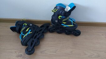 Detske inline korcule (29-32 velkost) + prilba a chranice - 2