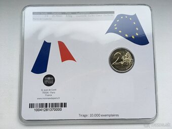 2 euro Francúzsko BU karta 2013 - Pierre de Coubertin - 2