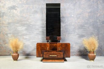 ŠTÝLOVÝ TOALETNÝ STOLÍK ART DECO SO ZRKADLOM - 2