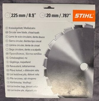 Nový STIHL kotúč pílový s dlátovými zubami ø225mm/20mm - 2