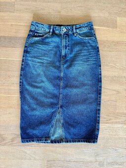 Dámska riflová midi sukňa veľkosť XS, zn. Mohito - 2