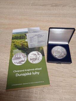 Strieborná minca 20€ (2025) Dunajské luhy proof - 2