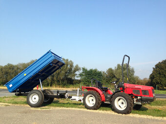 Vlečka za traktor nebo malotraktor, nájezdová brzda - 3 tuny - 2