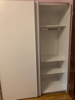 Šatníková skriňa biela - 2