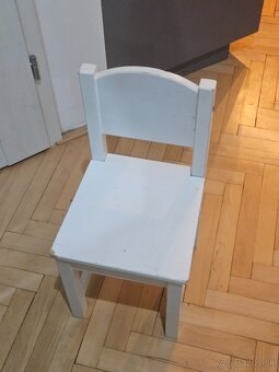 Detsky drevený stolík so stoličkou IKEA - 2
