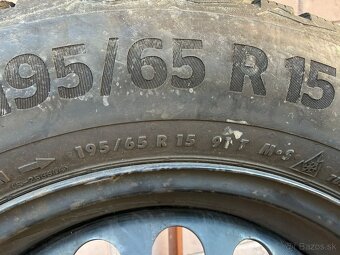 Zimne pneumatiky 195/65 R15 na diskoch 5x112 - 2