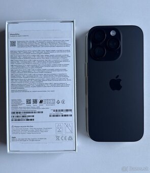 iPhone 16 pro 128 GB , Black titanium ( záruka 5/2027 ) - 2