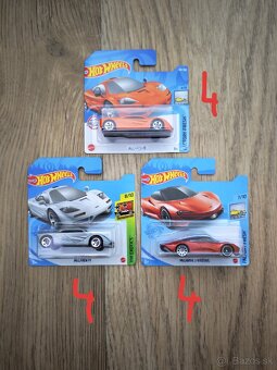 Hotwheels Königsegg, McLaren, formula - 2