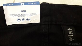 Čierne dámske džínsy slim č.30 - 2