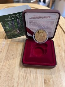 Zlatá 100 EUR minca, Karpatské bukové pralesy, rok 2015 - 2