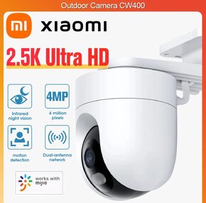Otočná 360⁰ WiFi Kamera Xiaomi CW400 so Super 2.5K Obrazom - 2