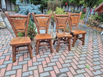 4 masivne zahradne stolicky - 2
