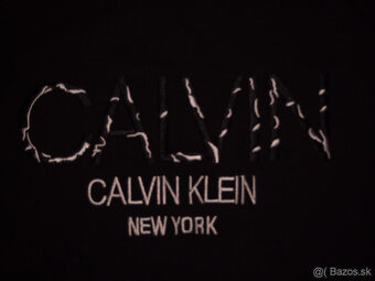 Calvin Klein jeans pánska mikina čierna - 2