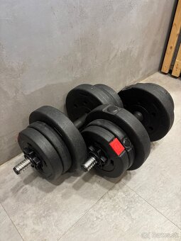 Nakladacie činky 24kg - 2