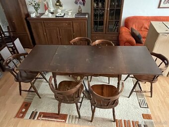 Jedalensky stol a stolicky 6 ks - 2