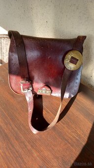 Starožitná koženná brašňa - 2