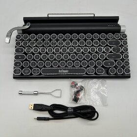 RedThunder RT84 Retro klávesnica písacieho stroja/BT 5.0 - 2