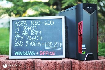 ACER N50-600 | I7 8700 | 16 GB RAM | GTX 1660 TI | SSD+HDD - 2
