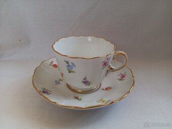 Míšeň, Meissen - malovaný porcelánový šálek - 2