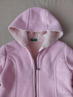 Semišový ružový kabát - 2