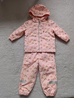 Zateplený set do dažďa + softshellová bunda 98 (2-3 roky) - 2