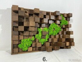 Machové obrazy - akustické difúzory - 2