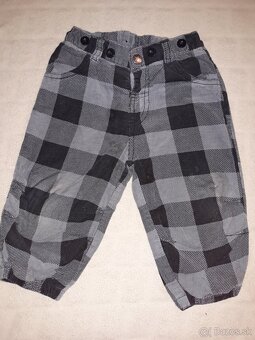 Menčestrové nohavice v.74 - 2ks - 2